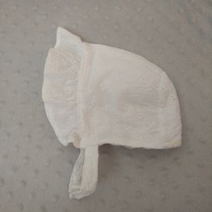 2/$20 Baby girl eyelet lace bonnet 3-9 months